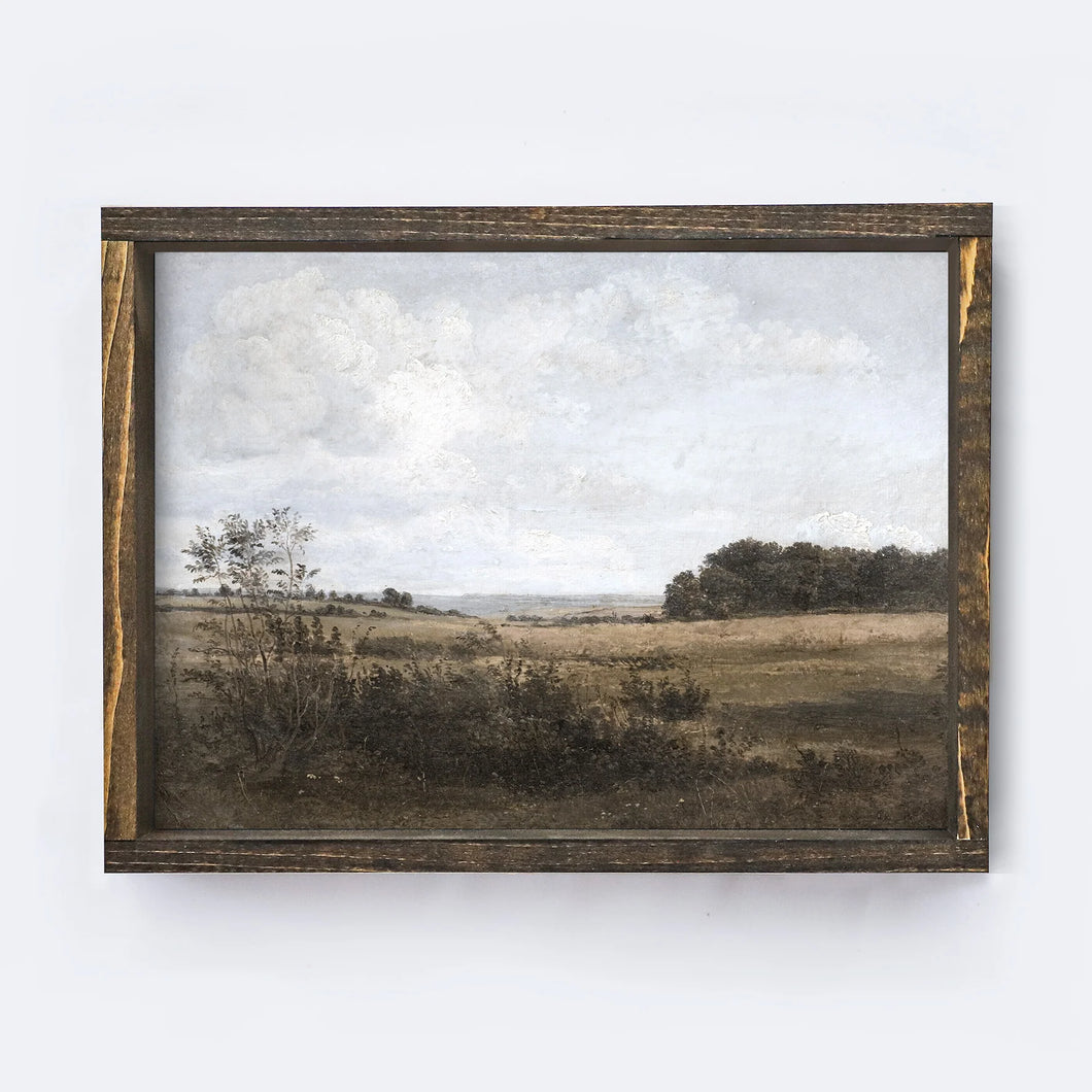 Vintage Landscape Inspired Art, 12 x 9