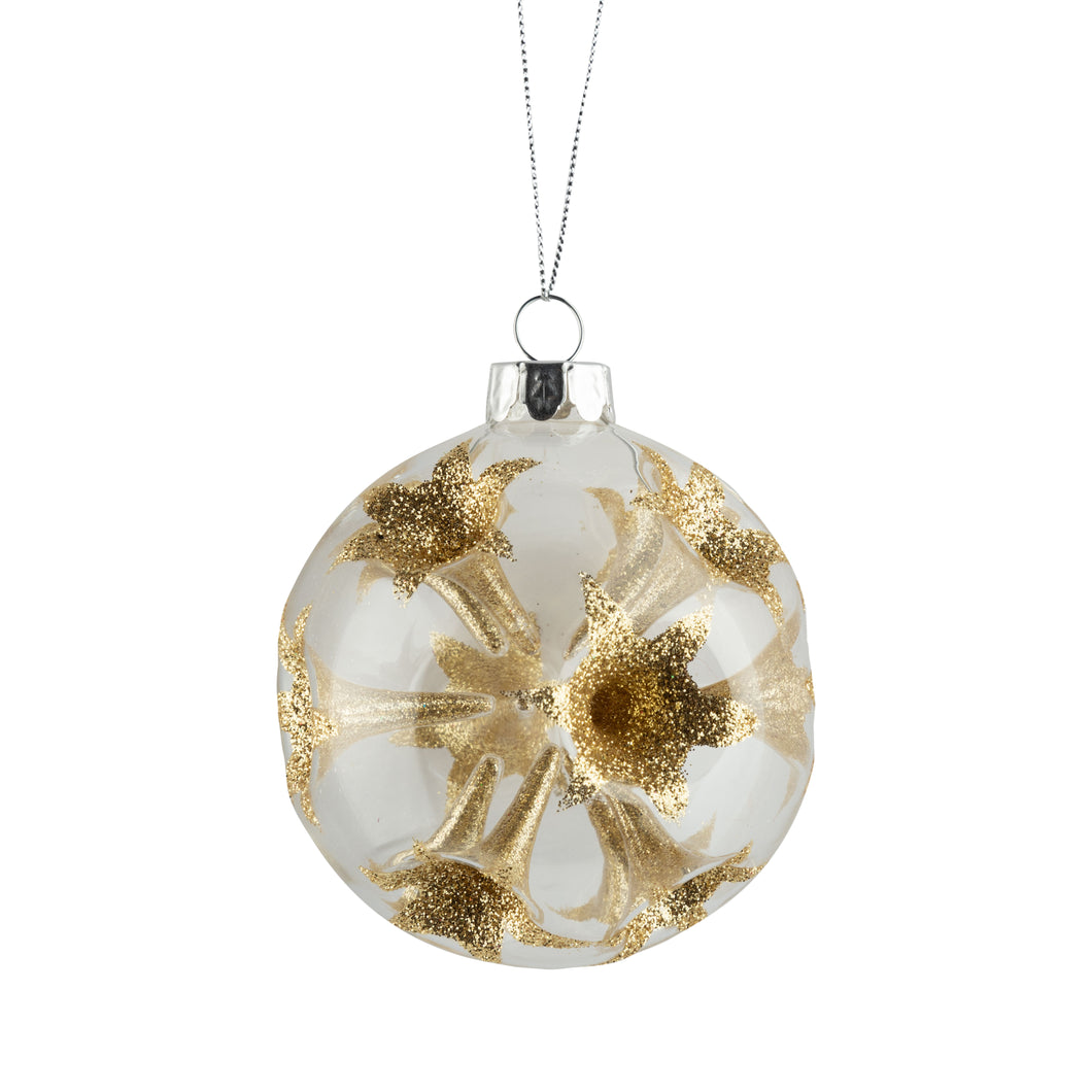 Gold Trumpet Ball Ornament