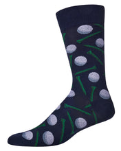 Load image into Gallery viewer, Golf Ball &amp; Tee Mens Bamboo Socks
