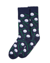 Load image into Gallery viewer, Golf Ball &amp; Tee Mens Bamboo Socks
