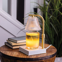 Load image into Gallery viewer, Gold Luna Candle Warmer Lamp
