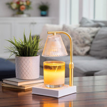 Load image into Gallery viewer, Gold Luna Candle Warmer Lamp
