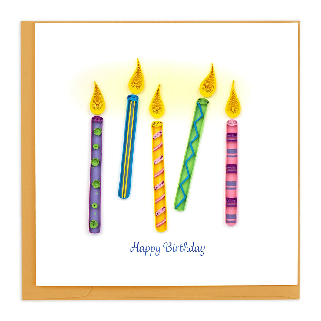 Birthday Candles Quilling Cards