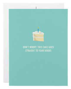 Cake Boobs Birthday Card