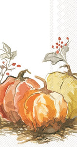 Painted Pumpkin Guest Napkin