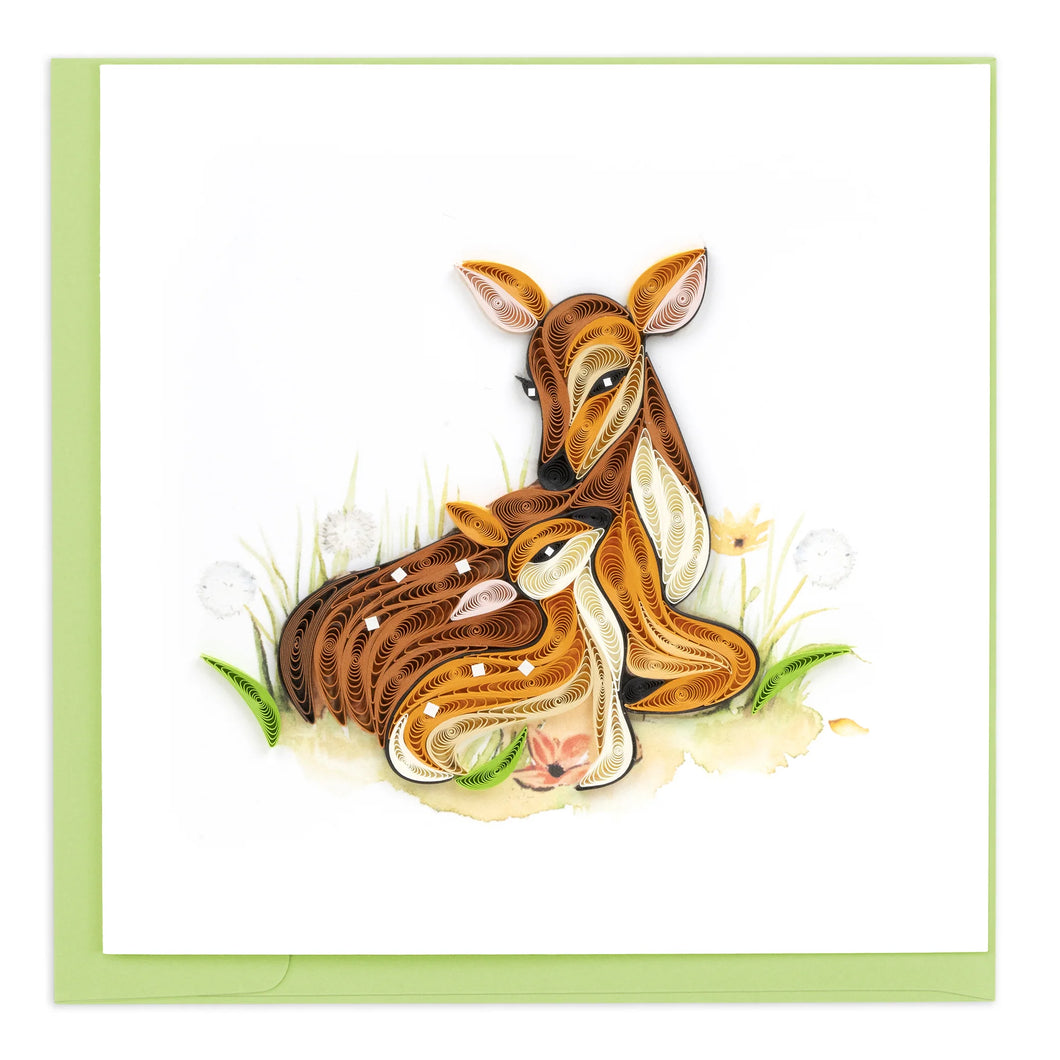 Doe & Fawn Quilling Card
