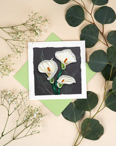 Calla Lilly Quilling Card