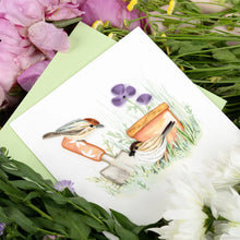 Load image into Gallery viewer, Garden Sparrow Quilling Card
