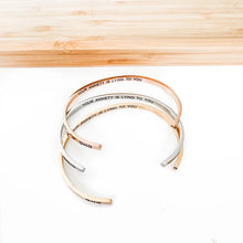 Load image into Gallery viewer, Your Anxiety is Lying Bangle
