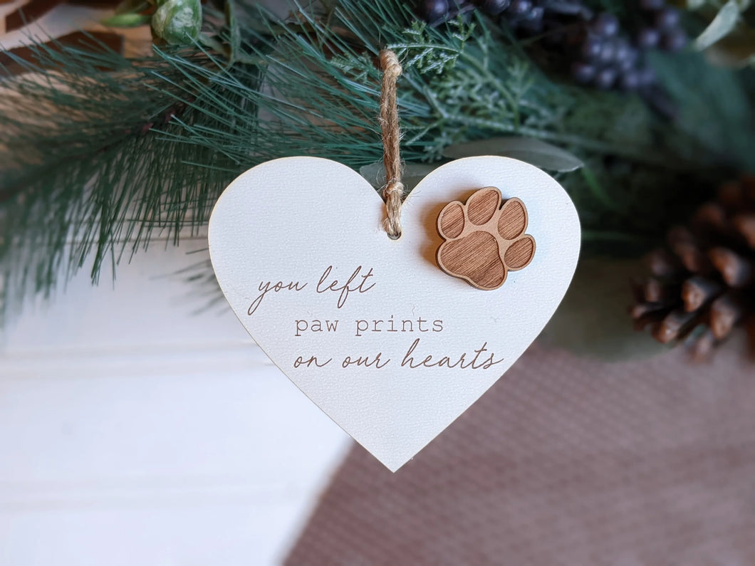 Pet Memorial Heart Ornament