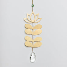 Load image into Gallery viewer, Lotus &amp; African Turquoise Suncatcher
