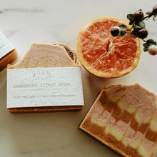 Load image into Gallery viewer, Cranberry Citrus Soap Bar: SOAK Bath Co
