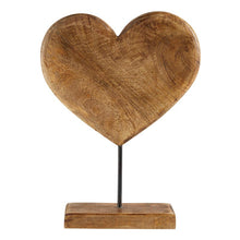Load image into Gallery viewer, Clara Wooden Heart on Stand
