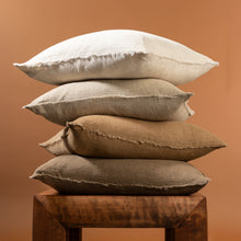 Load image into Gallery viewer, Lina Linen Cushion, Dune, 24 x 24"

