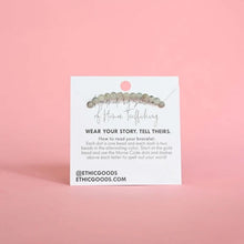 Load image into Gallery viewer, Morse Code Bracelet | TEACHER, Pink Aventurine &amp; Mother of Pearl
