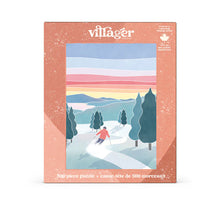 Load image into Gallery viewer, Sunset Ski | 500-Piece Puzzle for Adults | Designed in Canada by Maude Gervais
