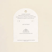 Load image into Gallery viewer, Pressed Flower Hoop Earrings
