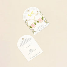 Load image into Gallery viewer, Pressed Flower Hoop Earrings
