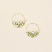 Load image into Gallery viewer, Pressed Flower Hoop Earrings
