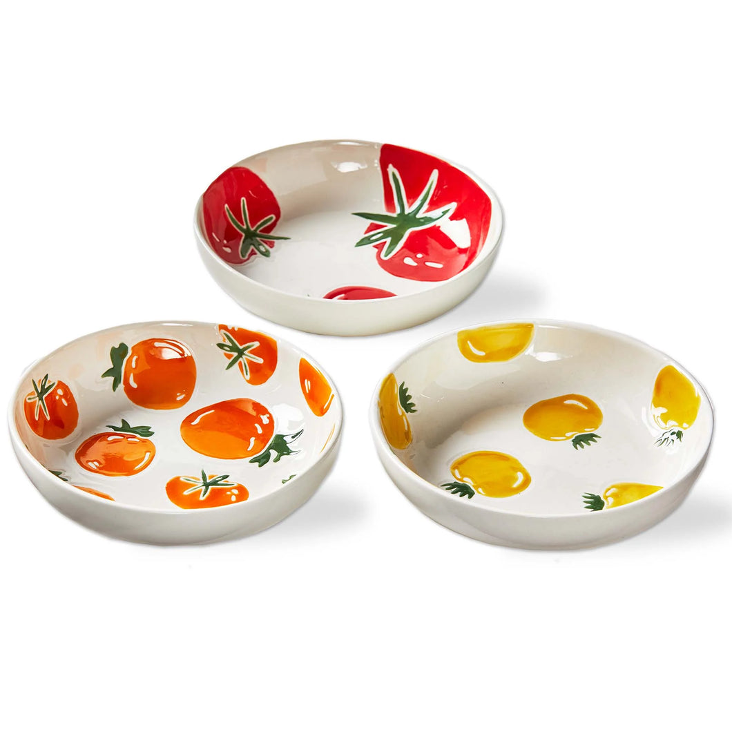 Garden Tomato Shallow Bowl