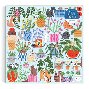 Cats in the Houseplants - 500pc Jigsaw Puzzle