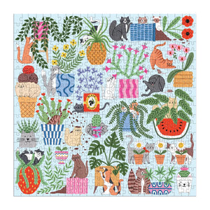 Cats in the Houseplants - 500pc Jigsaw Puzzle