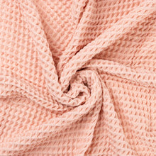 Load image into Gallery viewer, Bella Tunno Waffle Baby Blanket, Blush
