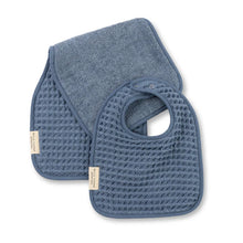 Load image into Gallery viewer, Bella Tunno Reversible Burb + Bib Set, Rain
