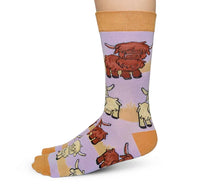 Load image into Gallery viewer, Highland Cows Ladies Socks
