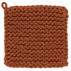 Cinnamon Knit Pot Holder