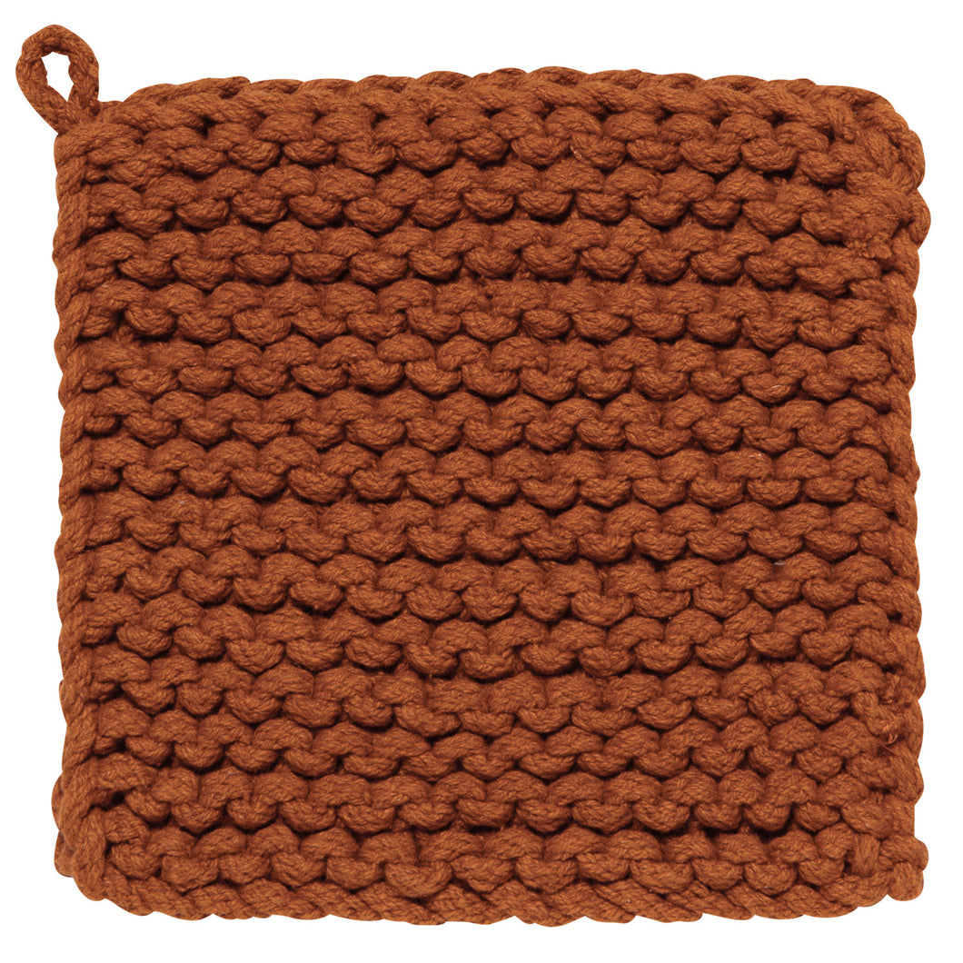 Cinnamon Knit Pot Holder