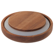 Load image into Gallery viewer, Glass Jar with Acacia wood lid - 32 oz
