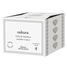 Load image into Gallery viewer, Sakura Pinch Bowls Set of 4
