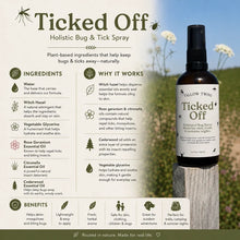 Load image into Gallery viewer, Tallow Twins Ticked Off Bug + Tick Spray

