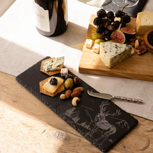 Load image into Gallery viewer, Scenic Stag Mini Slate Cheese Board &amp; Knife Set
