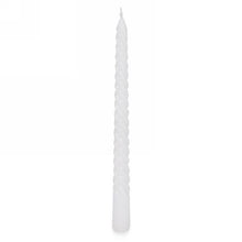 Load image into Gallery viewer, Twisted White Dinner Candles
