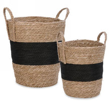 Load image into Gallery viewer, Banded Black Basket
