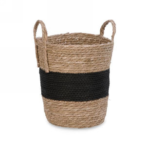 Banded Black Basket