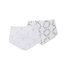 Load image into Gallery viewer, Bows &amp; Rose Trellis - Bandana Bibs
