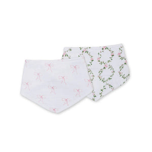 Bows & Rose Trellis - Bandana Bibs