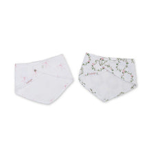 Load image into Gallery viewer, Bows &amp; Rose Trellis - Bandana Bibs
