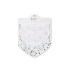Load image into Gallery viewer, Bows &amp; Rose Trellis - Bandana Bibs
