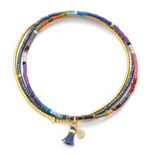 Load image into Gallery viewer, Miyuki Bracelet Trio - Dark Multi/Gold
