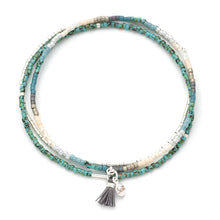 Load image into Gallery viewer, Miyuki Bracelet Trio - Turquoise Multi/Silver
