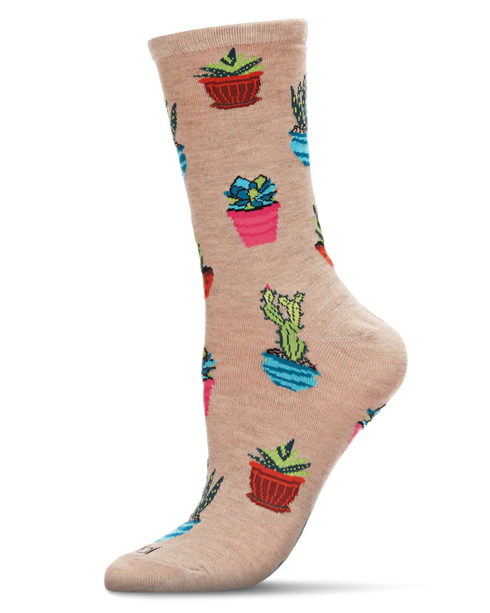 Succulent Ladies Bamboo Socks