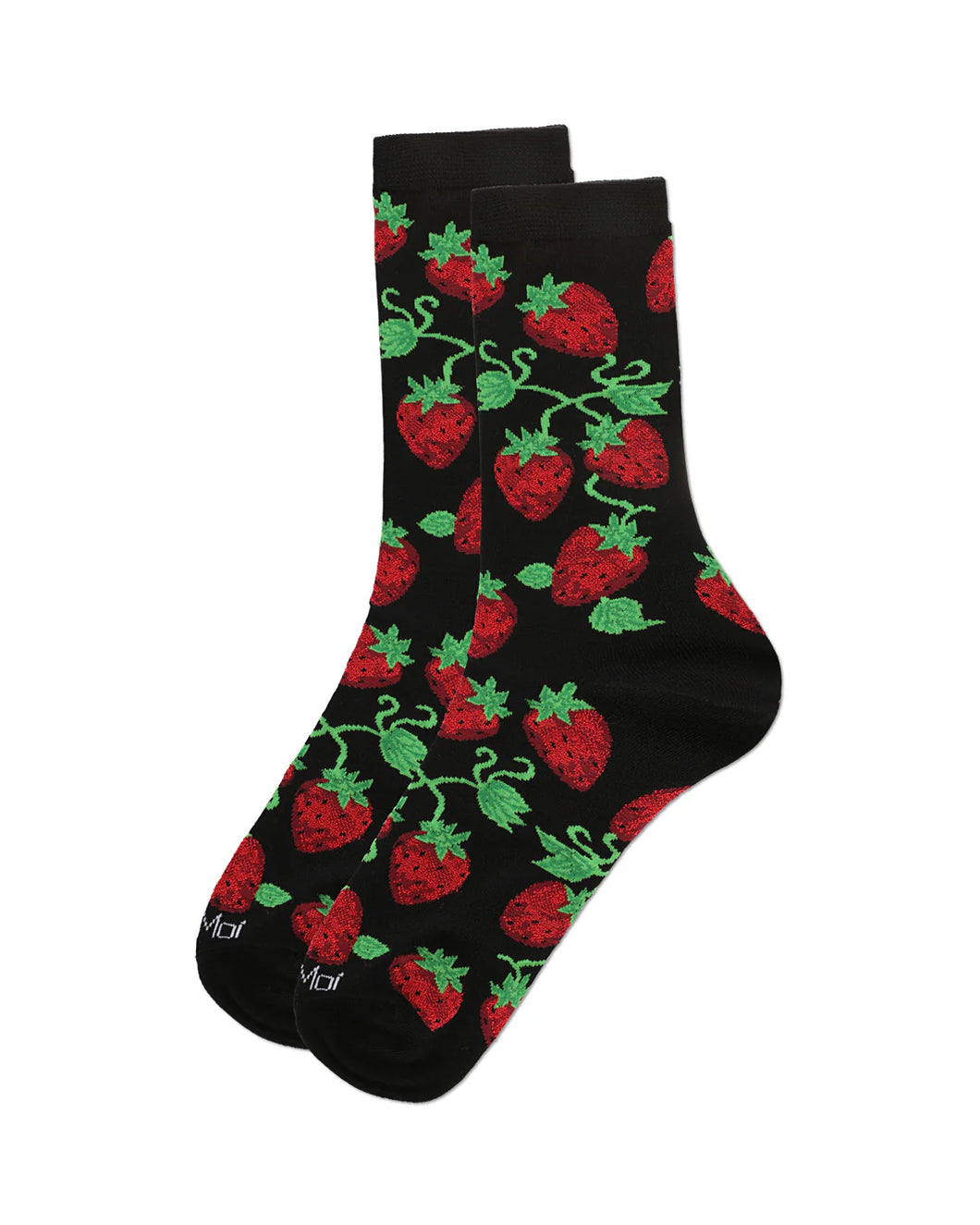 Strawberry Vines Ladies Bamboo Socks