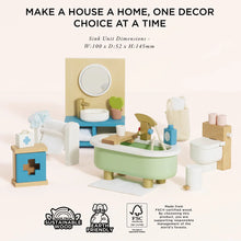 Load image into Gallery viewer, Le Toy Van: Wooden Dolls House Bathroom Furniture
