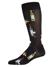 Load image into Gallery viewer, Wine + Cheese Mens Bamboo Socks
