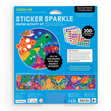 Load image into Gallery viewer, Ocean Life Sticker Sparkle Poster Activity Kit

