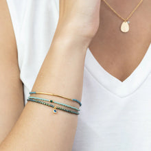 Load image into Gallery viewer, Miyuki Bracelet Trio - Turquoise/Gold
